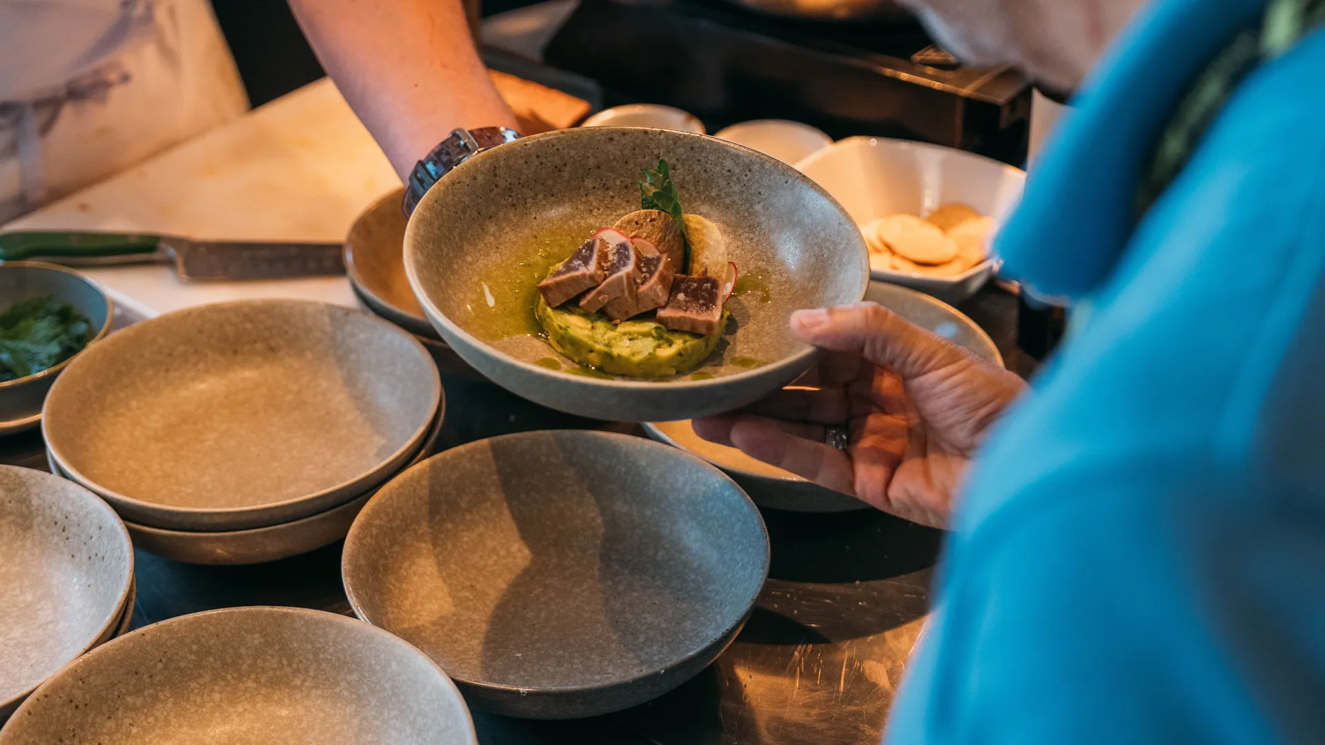 All-inclusive gourmet dining and open bar inside the F1 Paddock Club
