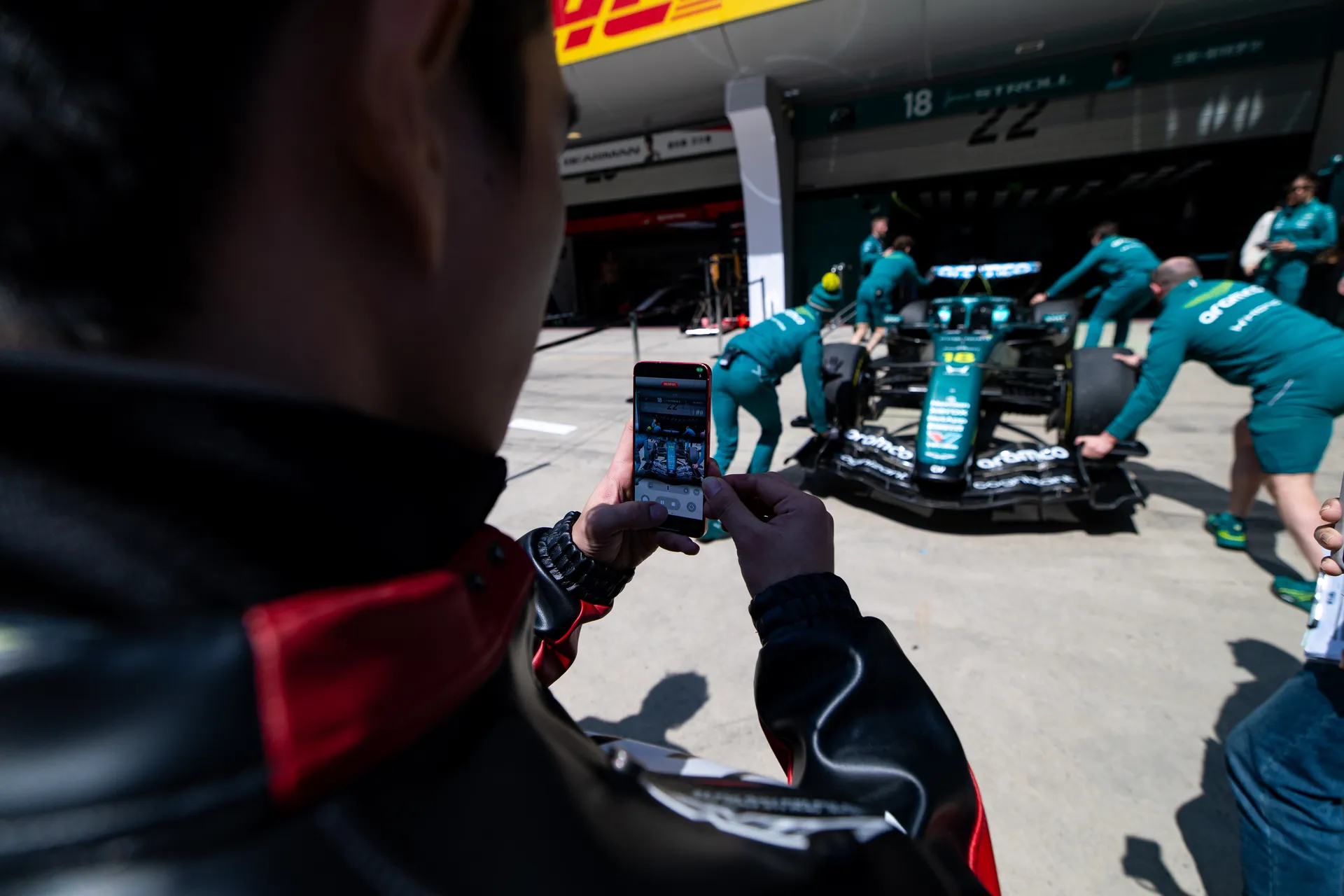 Guests on the Aramco F1 Pit Lane Walk