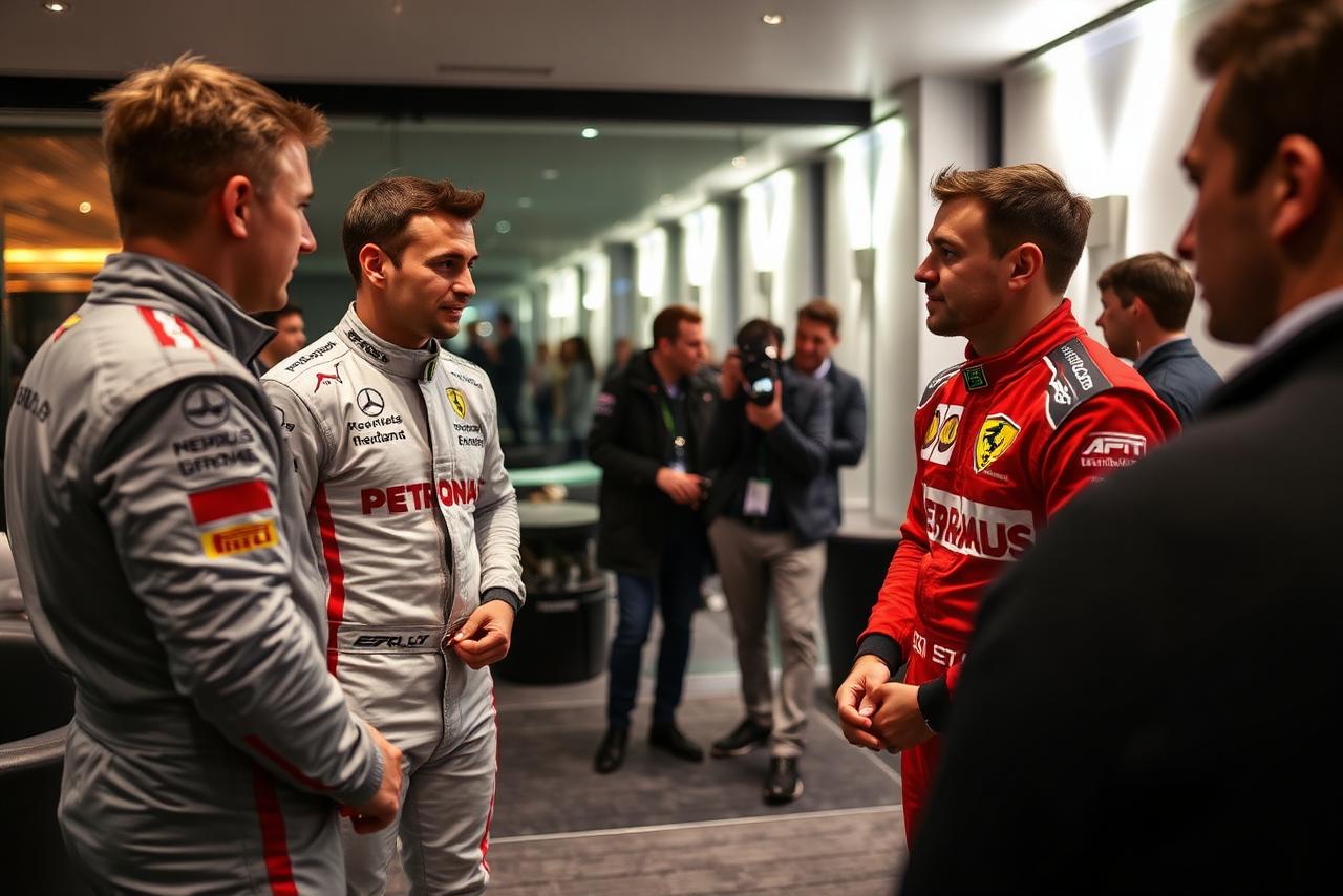 Audi Revolut F1 Team driver appearance with guests in the suite