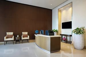 Reception lounge at JW Marriott Marquis City Center Doha
