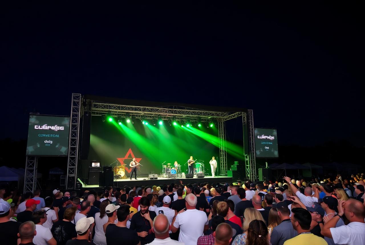 Live entertainment on the Heineken Silver Stage